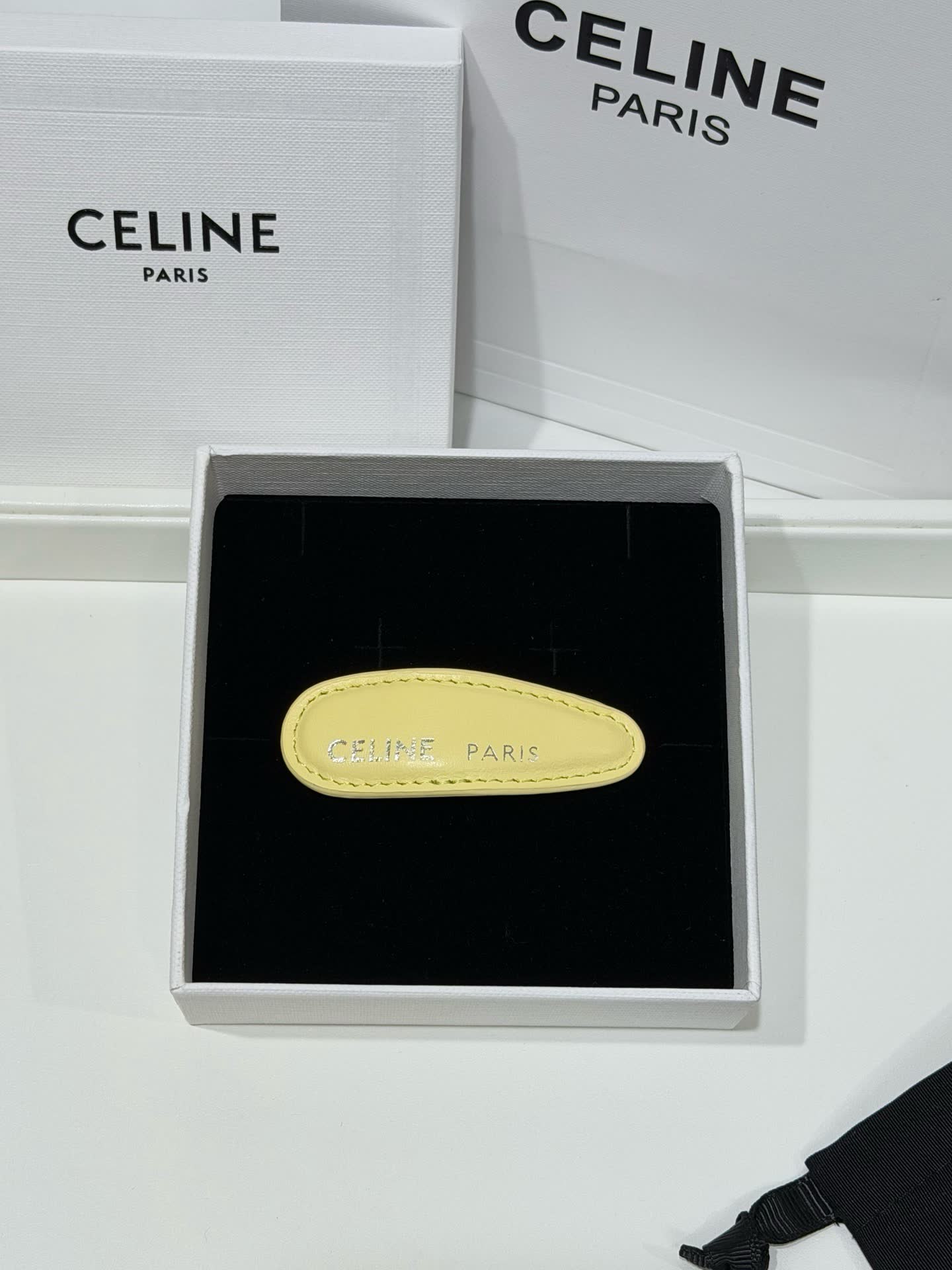 Celine Paris Yellow Hair Clip